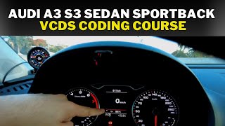 AUDI A3 S3 SEDAN SPORTBACK VCDS CODING COURSE [upl. by Niamert]