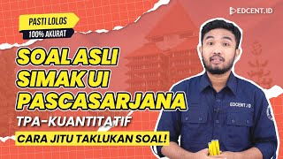 SOAL SIMAK UI  Soal Asli TPA Kuantitatif  Latihan Soal SIMAK UI PASCASARJANA 2024  Part 6 [upl. by Jenifer]