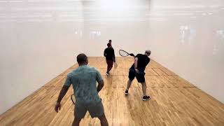 01292024 AmirIvan vs RobertMiguel 14 doubles racquetball at LAF Austin Texas [upl. by Riffle]