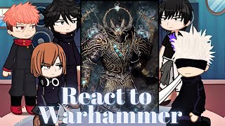 Jujutsu kaisen itadori react to warhammer 40k  gojo satoru  gacha life 2  Titanicus [upl. by Nereil]