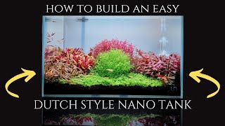 EASY DUTCH STYLE AQUASCAPE SETUP HOW TO SETUP DUTCH STYLE NANO TANK  BETTA FISH TANK SETUP  UNS 5N [upl. by Euqor141]