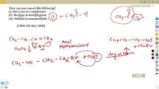 Conversion Reactions in Organic Chemistry  Important Conversions  Class 12  Part  1 [upl. by Asyral]