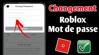 Comment changer le mot de passe dans Roblox 2024  Changez votre mot de passe [upl. by Rinna]