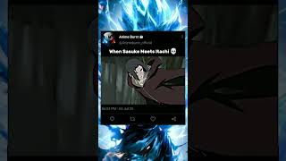 When Sasuke Meets Itachi 💀  shorts shortvideo naruto narutoshippuden sasuke itachi viral [upl. by Eesdnyl]