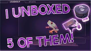 TF2 UNBOXING 5 OF THE NEW ABOMINABLE COSMETIC CASES AWESOME PULLS [upl. by Ellan]