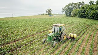 Cultivating Corn  John Deere 4020 [upl. by Leahcimnaes250]