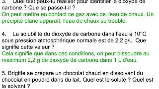 Devoir sur la dissolution des gaz et des solides dans leau [upl. by Zosima143]