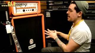 Orange  8x10 Bass Cabinet Demo at GAK featuring the AD200B Bass Head [upl. by Nwahsd239]