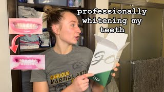 GETTING MY TEETH PROFESSIONALLY WHITENED P1 [upl. by Pressman]