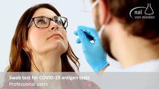 Swab test for COVID19 antigen tests  Professional users [upl. by Bywoods]