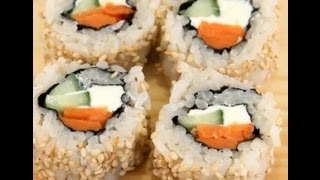 How To Make Sushi  Philadelphia Rolls [upl. by Atilef482]