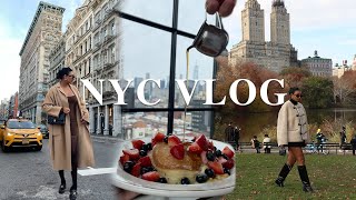 NEW YORK TRAVEL VLOG 2021  eating the best food autumn walks in Central Park amp lots of shopping [upl. by Ahtiuqal]