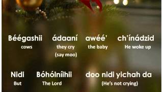 Away In A Manger Navajo Lyrics [upl. by Ranson607]