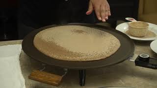 How to Make Injera Ethiopian Cooking [upl. by Ancel]