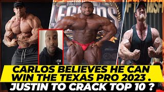 Carlos Thomas jr thinks he can beat Andrew Jacked amp Hunter Labrada  Martin looking thick  Justin [upl. by Tawnya]