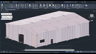 Steel warehouse in Advance Steel 2025 part1 [upl. by Libre]