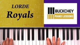 How To Play Royals By Lorde On Piano [upl. by Ahsrav]