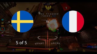 Sweden vs France Quake 3 Arena CTF q3w7 20040601 game 5 of 5 [upl. by Odrarebe]