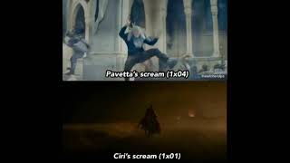 Pavettas and ciri scream from The Witcher scene [upl. by Eniale]