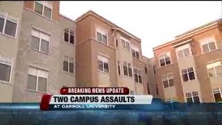 Carroll University in Waukesha on alert after assaults [upl. by Adebayo]