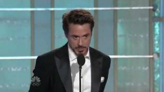 Robert Downey JrGolden Globe Awardsbest actor [upl. by Nyrol]