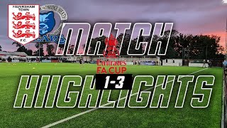 Highlights  Faversham Town 1 BroadbridgeHeath FC 3 FA Cup replay [upl. by Poore]