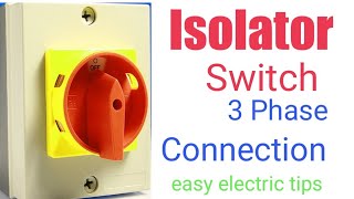 Isolator switch connection [upl. by Aziaf790]