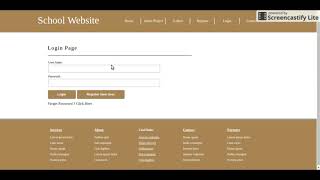 HTML CSS and JavaScript Project on School System [upl. by Lorine]