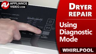 Dryer Diagnostic Mode amp Retrieving Error Codes ampTroubleshooting by Factory Authorized Technician [upl. by Idnis678]