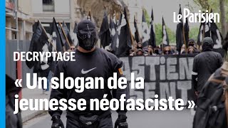 quotLe Gud est leur légende quot  cagoulés 500 militants dextrêmedroite défilent dans Paris [upl. by Lindemann]