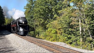 Norfolk amp Western 611 passing through Augusta Springs VA [upl. by Llerrah]