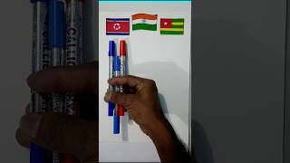 North Korea 🇰🇵 Indian 🇮🇳 And Togo🇹🇬 Flag Warp Scanning shorts ytshorts [upl. by Lothair]