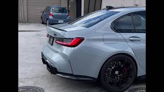 2022 G80 BMW M3 Competition with MAD Catless Downpipes and Single Midpipe [upl. by Zadoc]