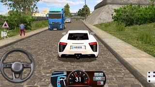 Driving School Simulator  Lexus LFA drive through ROME Gameplay [upl. by Aisa163]