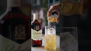 How To Make A Ballantines amp Ginger Ale  Whisky Cocktail Recipe [upl. by Karmen]