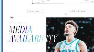 Hornets vs Rockets LaMelo Ball Postgame Media Availability  10232024 [upl. by Eivod551]