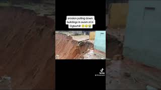 WATCH AS BUILDINGS COLLAPSE AT OVOM EROSIONS SITE [upl. by Aihseit]