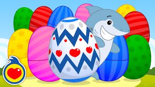 10 Huevos de Pascua Gigantes de Colores Con Las Mejores Canciones Infantiles ♫ Plim Plim [upl. by Watt]