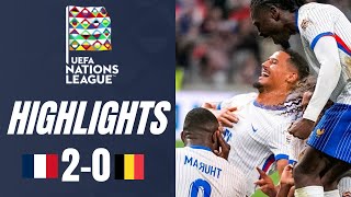 France vs Belgium 20 Highlights UEFA Nations League 202425 [upl. by Aleka]