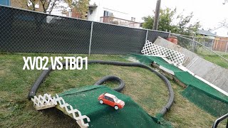 Tamiya XV02 vs TB01 which is faster [upl. by Cort831]