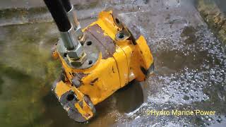 Testing Danfoss Gerotor Hydraulic Motor OMTS 200 Shaft Rotation at 1000 psi [upl. by Eirod]