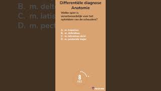 Differentiële diagnose Anatomie 1 geneeskunde dokter anatomie vragen diagnose verpleegkunde [upl. by Ikcin]