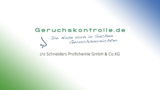 Geruchskontrollede co Schneiders Profichemie GmbH amp Co KG Oberstenfeld [upl. by Ytitsahc]