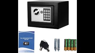 Homdox Digital Electronic Mountable Safe Security Box [upl. by Lipfert]