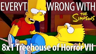 Everything Wrong With The Simpsons S8E1  quotTreehouse of Horror VIIquot [upl. by Gnilrad923]