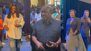 Mahama amp vice Naana O Agyemang Jackie Appiah storms pastor Brian IYES 10th Anniversary [upl. by Loren]