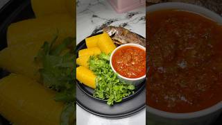 Boiled plantain amp fish  super yummy  YOU SHOULD TRY plantain recipe yummyrecipe [upl. by Jentoft]