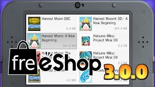 3DS Nova freeShop 300 ATUALIZEM [upl. by Nebuer805]