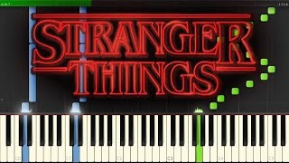 Stranger Things Theme sheet music  piano tutorial [upl. by Navaj]