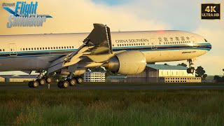 MSFS  Morning Arrival into Nairobi  PMDG 777300ER  China Southern Airlines [upl. by Lynus]